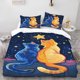 thumbnail image 1 of Two Cats Looking Up at the Stars Bedding Set | Includes 1 Duvet Cover and 2 Pillowcases Soft and Comfortable, 1 of 5