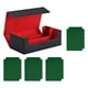 thumbnail image 3 of Caja De Baraja De Cartas Coleccionables, Juguete De Tarjeta De Recolección Fuerte, Estuche Para Tarjetas Deportivas De Cuero PU, Negro, Rojo Con Verde, 3 of 5