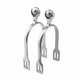thumbnail image 1 of Espuelas de Equitación RIDING GEARS con Bola Rodante, Plateado y Ligero, 1 of 1