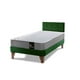 thumbnail image 2 of Cama Europea Zen Best 1.5 Plaza Colchon Resortes Base Dividida + Respaldo Tela Verde, 2 of 7