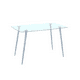 thumbnail image 1 of Mesa De Vidrio Prince Premium Rectangular 130 Cm - Patas Plateada, 1 of 3