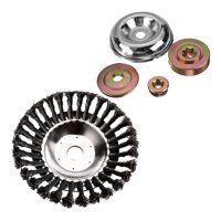 Magideal - Cabezal De Corte De Disco De Cepillo De Rueda De Alambre De Acero, Cabezal De Corte De Cepillo Giratorio De Alambre De Limpieza De Revestimiento, Para 8 Pulgadas