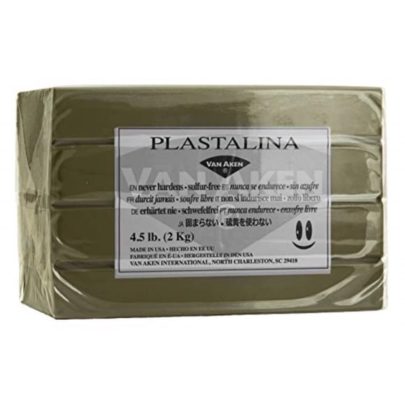 Arcilla para modelar Van Aken Plastalina 2 kg gris