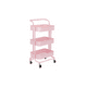 thumbnail image 1 of Carrito Organizador Metálico 3 Niveles Multiusos Con Ruedas Rosa, 1 of 3