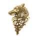 thumbnail image 2 of Lobo Broche Vintage Camiseta Pin Insignia En La Solapa De Los Hombres Del Juego De Joyas De Oro Antiguo, 2 of 3