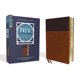 thumbnail image 1 of Biblia de estudio HarperCollins de gran formato con cubierta de cuero suave, 1 of 8