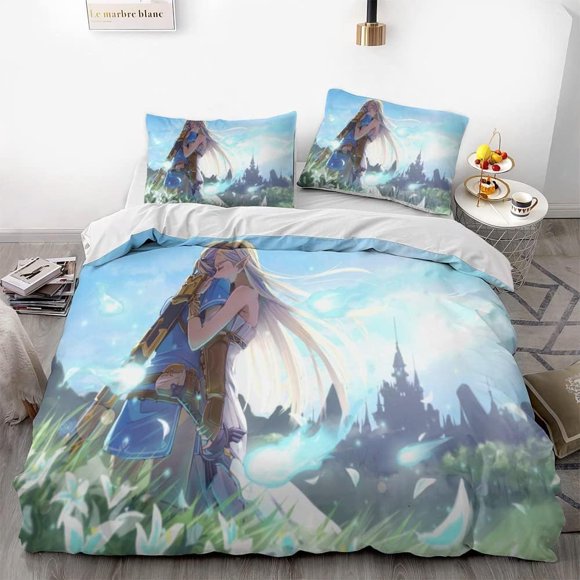 The Legend of Zeld-a Game Duvet Cover Set 3D Bedding Comforter Cover Bedding Set