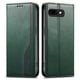 thumbnail image 1 of Funda tipo cartera para Google Pixel 9A de piel con cierre magnético, ranuras para tarjetas y correa para la muñeca Verde, 1 of 6