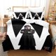 thumbnail image 1 of Wednesday-Addams 3 PCS Comforter Set with 2 Pillowcases,Wednesday-Addams Bedding Set Sheet Set for Kids Adults,All Season Lightweight, 1 of 5