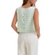 thumbnail image 3 of ATHLECHIC Mujeres Verano Tops Cortos de Tirantes Cuadros Top Botón Espalda Casual Blusas Sin Mangas Camisas S Verde, 3 of 5