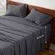 thumbnail image 1 of Juego de sábanas Bedsure GentleSoft Deep Pocket Queen, gris, 1 of 3