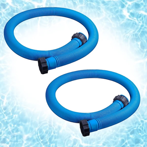 Manguera para bomba de piscina CanyRoom de 1,5" y 104 cm, paquete de 2, azul