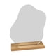 thumbnail image 5 of Espejos Acrílicos Maquillaje Cosmético Irregular Espejo Base De Madera Decoración 24x19cm, 5 of 5