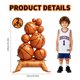 thumbnail image 3 of Globos de foil de baloncesto Sumetamii de 106 cm, 2 piezas, decoración para fiesta, 3 of 7