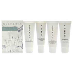 Cosmedix - Kit De Elementos Esenciales De Preparación Para El Tratamiento De Para Unisex: Limpieza De Pureza, Simplemente Brillante, Definición, Hidratación Plus