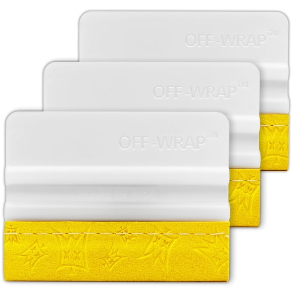 Rasqueta Off‑Wrap - Juego de 3, textura firme para vinilo y película protectora (PPF)