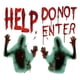 thumbnail image 1 of Bloody Handprints Zombie Halloween Gigante Para Decoración De Ventanas, 1 of 5