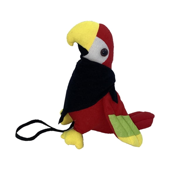 Loro De Peluche En El Hombro, Juguete De Loro De Peluche Para Juego De Rol, Juguete De Loro De Halloween, Bufanda
