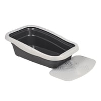 Mps - Arenero Para Gato Nella Con Marco Y Alfombre Gris