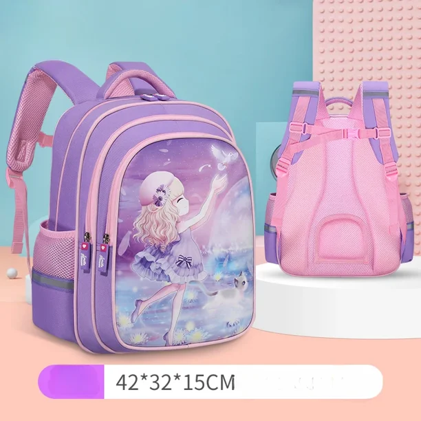 2024 New Waterproof Children School bags for Girls Orthopedic Backpack Kids Book Bags primary school Backpack schoolbag Mochilas