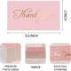 thumbnail image 3 of Tarjetas de agradecimiento SMOQYKBW paquete de 100, rosa con foil dorado, 3 of 7