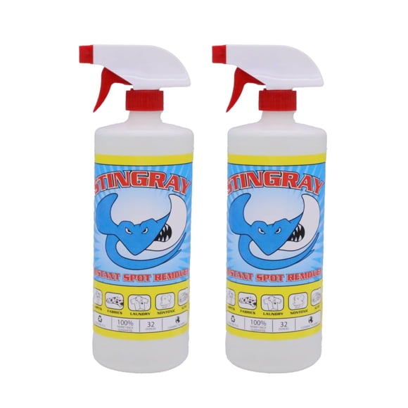 Stingray Spot Remover Paquete de 2, spray multisuperficie de 946 ml