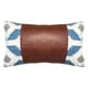 thumbnail image 1 of Cojin Decorativo Ecocuero Azul Y Beige 50X30 Relleno, 1 of 3