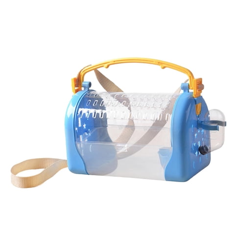 Ioensy - Hamster Carrier Jaula Pet Saliente Jaula Bolsa Rata Conejillo De Indias Transporte De Viaje Azul