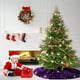 thumbnail image 3 of Falda para árbol de Navidad MODFUNS, lentejuelas moradas, 90 cm de diámetro, 3 of 3