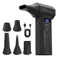 Xusx111 - Soplador De Vertido De Pintura Inalámbrico Con 5 Boquillas Polvificador Eléctrico De Aire, Velocidad Ajustable De Cuatro Velocidades 110000 Pulverizador De Aire Comprimido Rpm Con Luz Led,