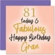 thumbnail image 1 of Tarjeta de Felicitación Stuff4 81º Cumpleaños Abuela 14,5x14,5 cm, 1 of 7