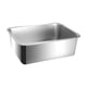 thumbnail image 4 of Caja De Arena Para Gatos De Acero Inoxidable, Resistente A Salpicaduras, Con Parte Superior Abierta Y Bandeja De Arena Resistente, Altura 10 Cm, 4 of 5