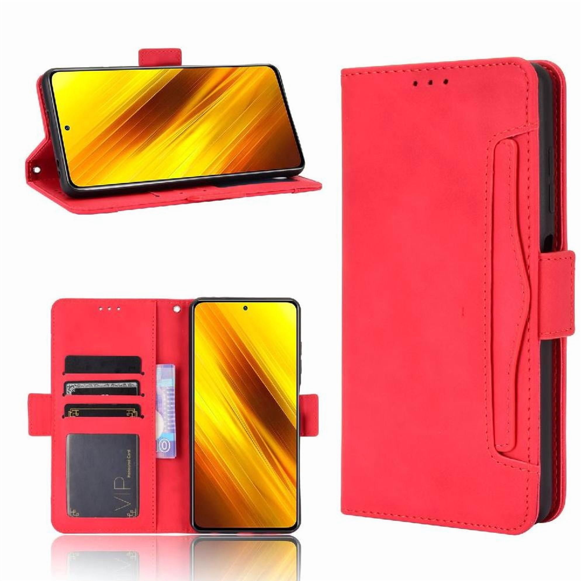 Foxdock - Funda Cartera Magnética Para Xiaomi Poco X3- Tarjetero Desmontable, Cuero Pu, Soporte