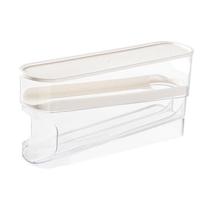 Magideal - Dispensador De Huevos Rodante, Organizadores Para Refrigerador, Contenedor De Almacenamiento De Huevos De Doble Capa, Soporte Para Huevos Para Gabinet