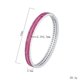 thumbnail image 5 of Pulseras Tipo Brazalete de Doble Fila para Mujer Abiertas de Moda Pulsera Roja / Azul CZ Brazaletes de Plata Esterlina 925 Joyería Accesorio Perfecto para Cumpleaños Aniversario Boda 7 Pulgadas, 5 of 6