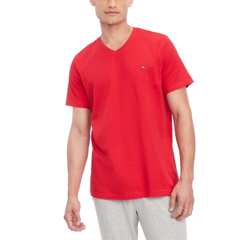 Camiseta Para Dormir Tommy Hilfiger Core Flag Con Cuello En V, Caoba