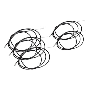 Genérica - Pack X5 Cable De Freno Trasero Mtb Barril Completo 1.75 M