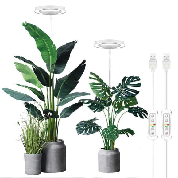 Plant Grow Light Yadoker Full Spectrum para plantas de interior, paquete de 2