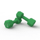 thumbnail image 1 of Par Mancuernas de Neopreno 4kg Verde FullFit., 1 of 3