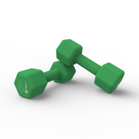 Par Mancuernas De Neopreno 4Kg Verde Fullfit.