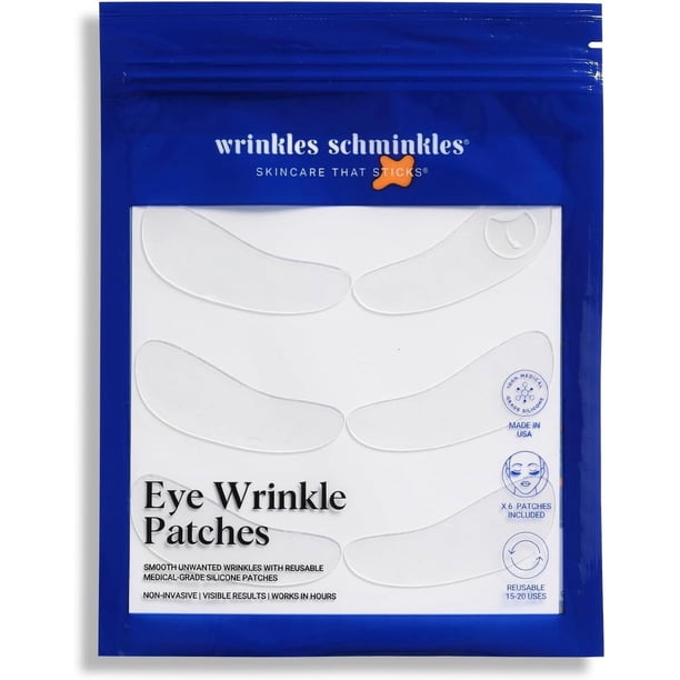 Parches para el contorno de ojos contra arrugas de silicona médica Wrinkles Schminkles