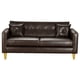 thumbnail image 1 of Sofa New Retro 3 Cuerpos Pu 01 Chocolate, 1 of 5