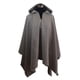 thumbnail image 1 of Poncho Melton Capucha 100% Lana - Largo - Gris Claro, 1 of 4