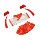 thumbnail image 3 of Ropa Para Muñecas De 17cm, Regalo Para Niños, Accesorios De Fotografía Suaves, Atuendo Para Muñecas De 17cm, Color Naranja Y Blanco, 3 of 3