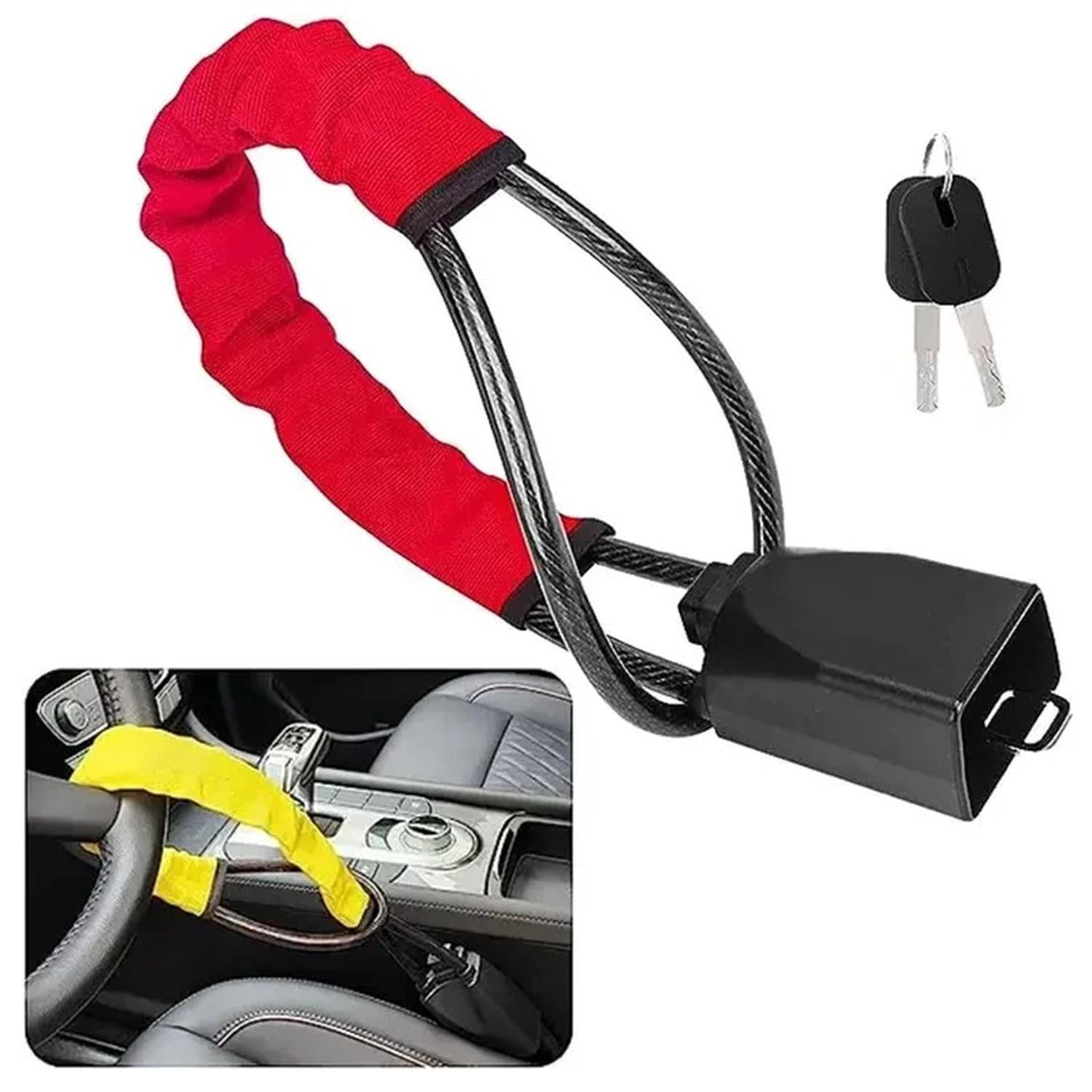 Genérico - Traba Antirrobo Volante A Cinturón Auto Universal