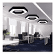 thumbnail image 5 of Lámpara Led Belug Colgante Hexágono Abierta 36w Luz Fría Estructura Negro, 5 of 5