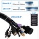thumbnail image 2 of Funda de gestión de cables RELIANCER de 10 pies con clip con cremallera y clip guía, 2 of 8