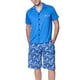 thumbnail image 1 of Pijama Corto Botones Hombre Azul S, 1 of 3