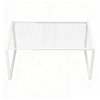 Bothyi - Estante De Almacenamiento Expandible Para Gabinete De Baño, Armario, Encimera, Organizador, Blanco, L