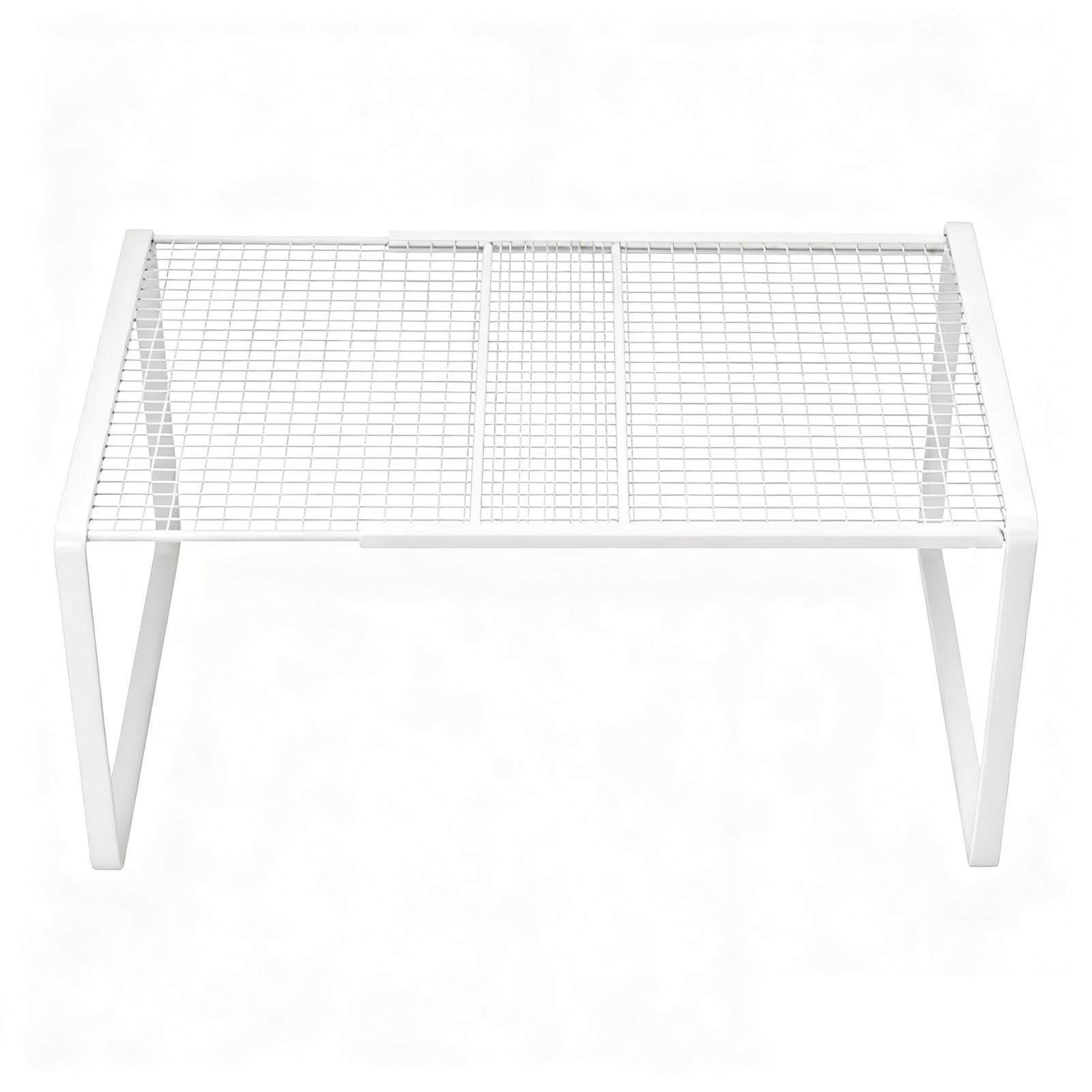Bothyi - Estante De Almacenamiento Expandible Para Gabinete De Baño, Armario, Encimera, Organizador, Blanco, L